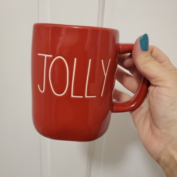 NWOT Rae Dunn JOLLY set of 2 Mugs - Picture 6 of 10